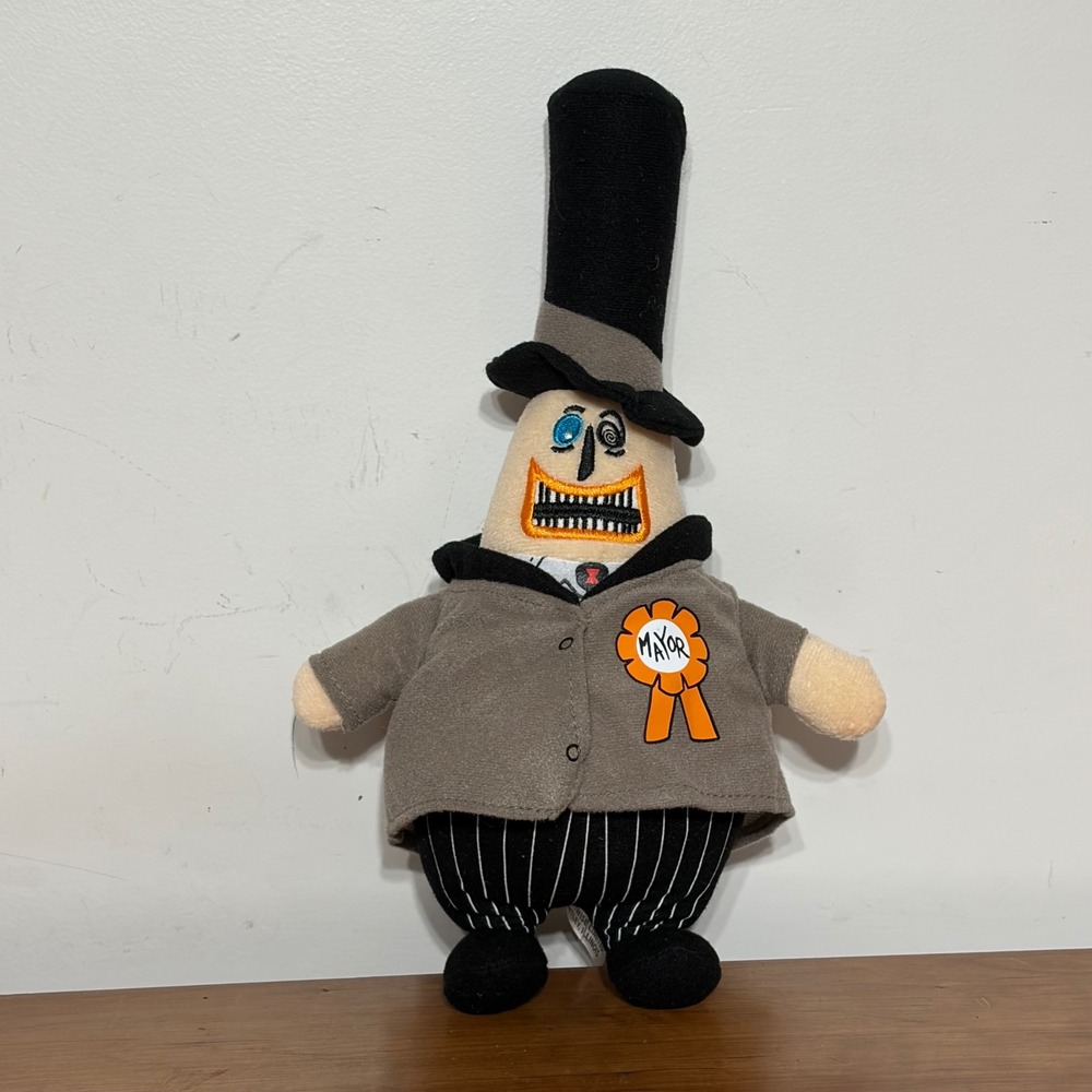 Disney Nightmare Before Christmas Mayor Two-Sided Plush Halloween Town Figure